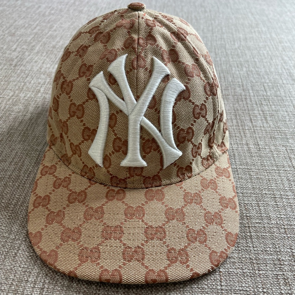 Gucci Monogram Baseball Hat x New York Yankees